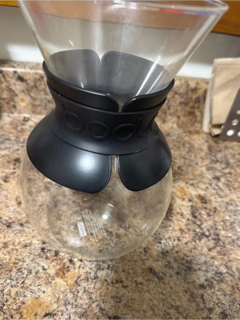 Bodum Black Pour Over Coffee Accessories Set with Scoop & Filter